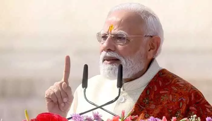 PM Modi hoisted the saffron flag atop Ram Mandir in Ayodhya, stating it symbolizes Indian culture and dharmic values.