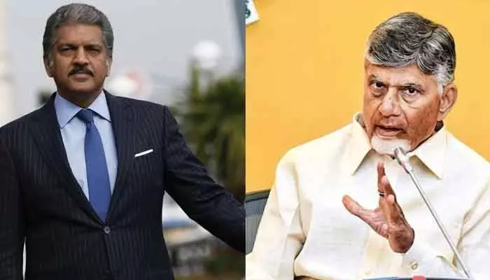 Anand Mahindra tweets praise for AP CM Chandrababu’s dedication and development focus, creating a viral buzz on social media.