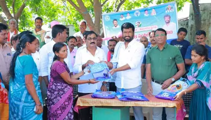 In Rajura village, 54 beneficiaries received Indiramma house documents along with interest-free loans for women’s associations.