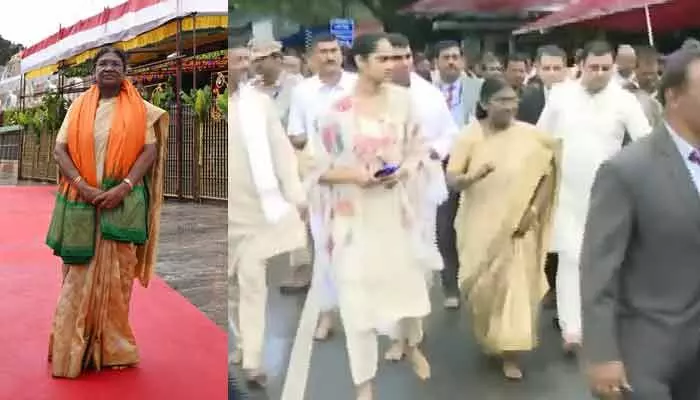 President Murmu’s humble interaction with devotees at Tirumala, offering greetings and chocolates, created a memorable moment for all present.