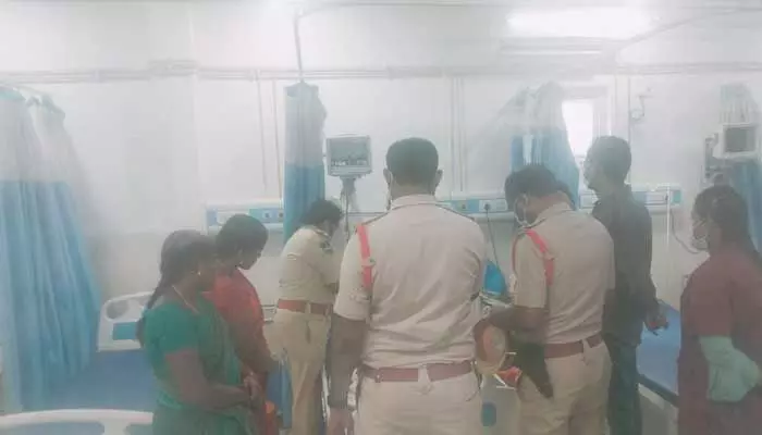 Jammikunta private school students attempted suicide by consuming poison; student unions protest citing school negligence.