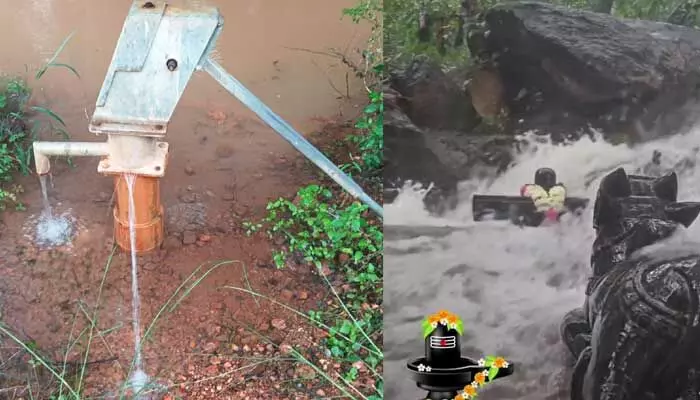 Due to Ditva cyclone and heavy rains in Chittoor, tanks and canals overflow, causing a significant rise in groundwater levels.